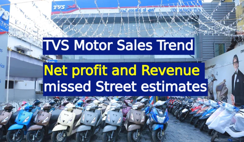 TVS Motor sales trend